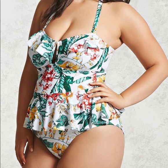 Forever 21 Other - 🎉FRIDAY SALE❣️Forever21 peplum one piece suit❣️